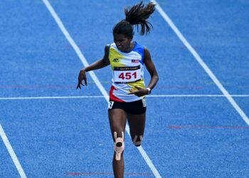 SHEREEN Samson Vallabouy meraih gangsa 400m wanita Sukan Asia.