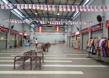 PASAR Muafakat Sabah lengang tanpa pengunjung sejak pandemik Covid-19 melanda seluruh dunia, beberapa tahun lalu.