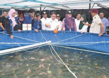 ILTIZAM penulis (kanan) untuk terlibat  secara serius sejak 2005 dalam sektor pertanian dan industri makanan sama ada dalam rantaian bekalan mahupun pembangunan modal insan bagi sektor pertanian.