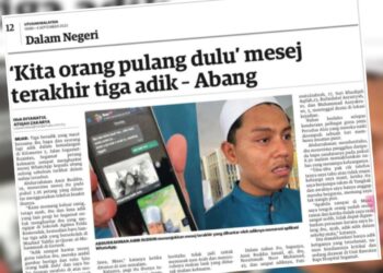 KERATAN laporan Utusan Malaysia.
