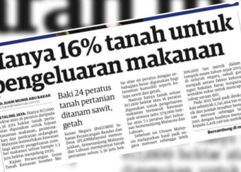 KERATAN laporan muka depan Utusan Malaysia.