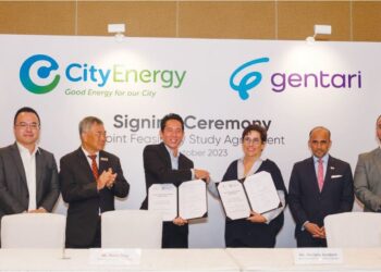 Majlis pemeteraian perjanjian kaji bina saluran paip hidrogen antara Citty Energy dan Gentari Sdn. Bhd.