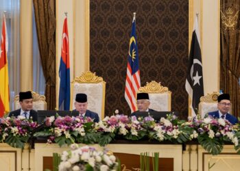 MESYUARAT Majlis Raja-Raja Ke-262 dipengerusikan Sultan Johor, Sultan Ibrahim Sultan Iskandar di Istana Negara hari ini. -GAMBAR FACEBOOK Sultan Ibrahim Sultan Iskandar
