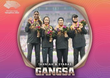 KUARTET 4x100m wanita negara meraih gangsa di Sukan Asia Hangzhou