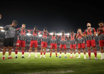 SKUAD bola sepak kebangsaan Indonesia sedang mengatur perlawanan dengan tiga gergasi Eropah, Jerman, Portugal dan Belanda. - IHSAN PSSI