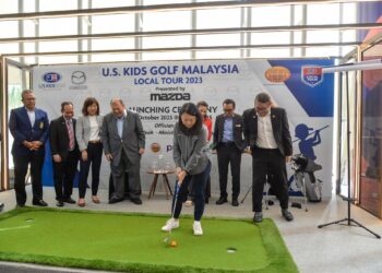 HANNAH Yeoh ketika melancarkan Kejohanan U.S Kids Golf Malaysia Local Tour 2023 di Menara KBS, Putrajaya hari ini. - IHSAN KBS