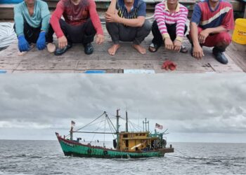 SEBUAH bot nelayan tempatan  kelas C ditahan Maritim Malaysia di perairan Pulau Kendi, Pulau Pinang semalam kerana disyaki melanggar syarat sah lesen.
