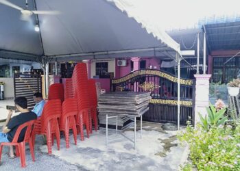 RUMAH mangsa kes samun yang maut dalam keadaan leher dijerut kain pelikat serta kaki dan tangannya diikat di Taman Bidara, Kuala Ketil, Baling, Kedah.