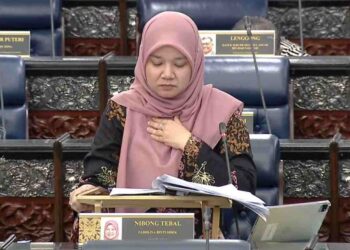 FADHLINA Sidek sebak semasa menggulung perbahasan Rang Undang-Undang (RUU) Perbekalan 2024 di peringkat dasar bagi kementerian  itu ketika menyentuh Minggu Solidariti Palestin di Dewan Rakyat hari ini.
