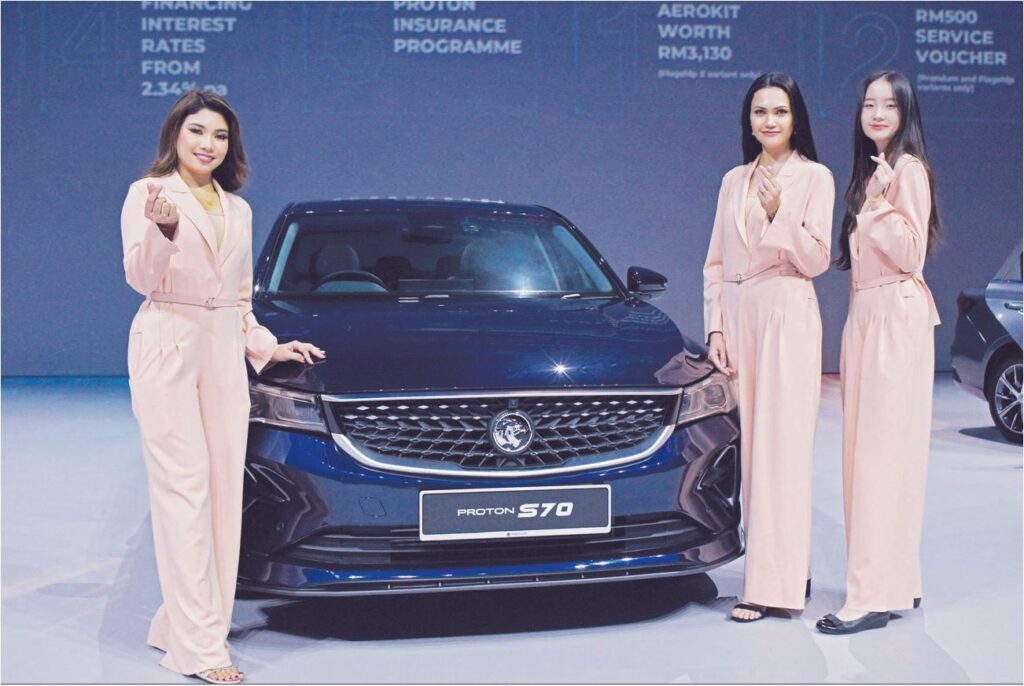 Proton lancar S70, harga dari RM73,800 Proton lancar S70, harga dari RM73,800