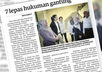 KERATAN laporan Utusan Malaysia.