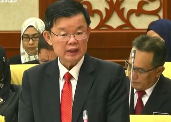 CHOW Kon Yeow pada sidang DUN Pulau Pinang hari ini.