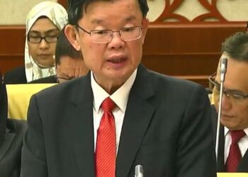 CHOW Kon Yeow pada sidang DUN Pulau Pinang hari ini.