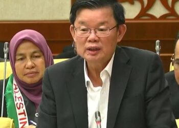 CHOW Kon Yeow pada sidang DUN di Pulau Pinang hari ini.