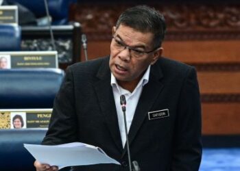 SAIFUDDIN Nasution pada sesi soal jawab lisan di Dewan Rakyat hari ini. - FOTO/JABATAN PENERANGAN MALAYSIA