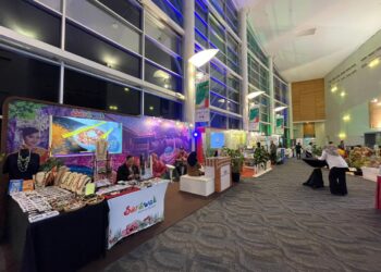 ANTARA pameran yang terlibat pada program Global Muslim Business Forum (GMBF) edisi kedua di Pusat Konvensyen Borneo Kuching (BCCK)