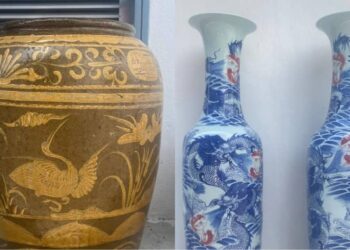 ANTARA barangan antik yang dilaporkan hilang dipercayai dicuri dua lelaki tempatan di kawasan Pasir Panjang, Port Dickson.