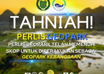 PERLIS mencipta sejarah tersendiri apabila keseluruhan negeri diiktiraf sebagai sebagai Geopark Kebangsaan Ke-10,-UTUSAN