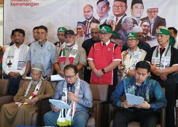 MUHAMMAD FAUZI Asmuni pada sidang akhbar GSPP mengenai tuntutan mereka di Putrajaya.- UTUSAN/AMREE AHMAD