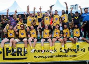 Pasukan Cobra memenangi perlawanan akhir Kejohanan Ragbi Cobra 10s yang ke-50 ketika menentang Daveta Rugby dengan jaringan 19-0 di Padang Astaka Petaling Jaya. Foto Utusan-Saddam Yusoff
