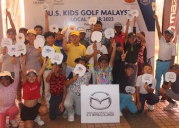 SEBAHAGIAN peserta U.S. Kids Golf Malaysia Local Tour musim pertama tahun ini.