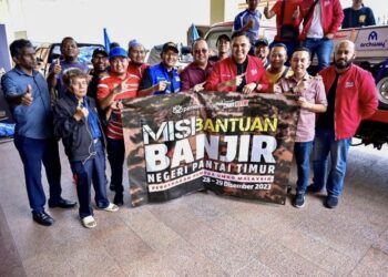 Pemuda UMNO menggerakkan Misi Bantuan Banjir ke Pantai Timur baru-baru ini.