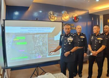 MOHAMED USUF JAN Mohamad pada sidang akhbar mengenai penutupan jalan sempena Penang 2nd Bridge PDRM 2023 Solidarity Fun Ride pada Jumaat dan Sabtu ini. - Pic: IQBAL HAMDAN