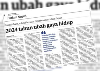 KERATAN laporan Utusan Malaysia.