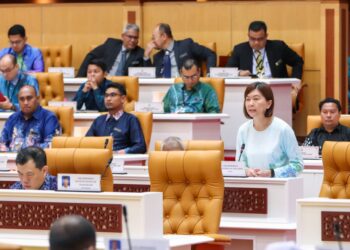 SANDREA Ng Shy Ching pada Persidangan Dewan Undangan Negeri Perak di Bangunan Perak Darul Ridzuan di Ipoh - UTUSAN/MUHAMAD NAZREEN SYAH MUSTHAFA