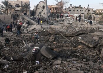 Kemusnahan Semenanjung Gaza akibat serangan Israel. - AFP