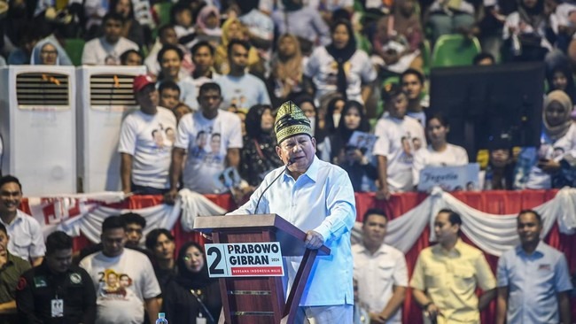 Prabowo sindir ada individu bermuka tebal