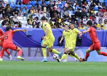 AKSI Malaysia menentang korea Selatan dalam aksi Kumpulan E Piala Asia 2023