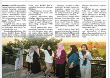 KERATAN akhbar Utusan Malaysia 9 Januari.- UTUSAN