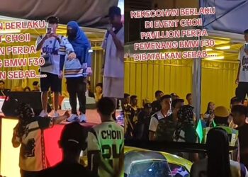 TANGKAP layar menerusi perkongsian di TikTok @hang.pi.mana