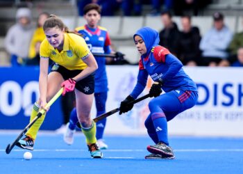 Skuad hoki wanita negara tewas 1-2 kepada Ukraine dalam aksi Kelayakan ke Sukan Olimpik Paris 2024 di Valencia, Sepanyol hari ini. (FOTO: FIH)