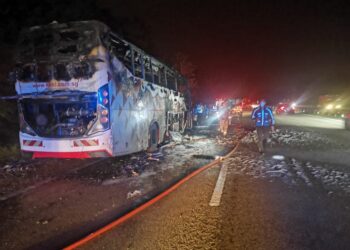 KEMALANGAN di Kilometer 198 PLUS arah utara berhampiran Alor Gajah, Melaka.