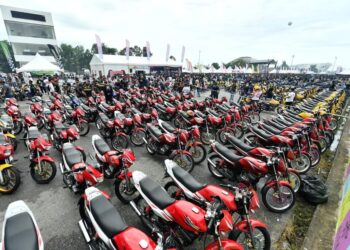 SEBAHAGIAN daripada motosikal RXZ yang menyertai Himpunan Motosikal RXZ Member 5.0 di Kuala Nerus tahun lalu.