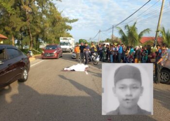 SEORANG remaja lelaki maut selepas terlibat kemalangan dengan sebuah kereta di Jalan Telok Gong, Kuala Sungai Baru, Melaka.