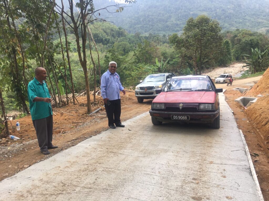 200 penduduk lega jalan sementara siap dua minggu lagi
