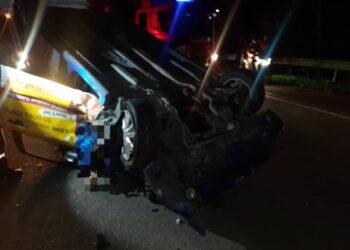 SEORANG pekerja asing maut dirempuh kenderaan terbabas ketika sedang membaiki jalan di Jalan Senibong, Johor Bahru.