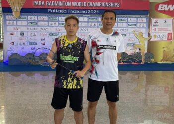 PEMAIN perseorangan lelaki para negara, Cheah Liek Hou meraih kejuaraan berganda di Kejohanan Badminton Para Dunia yang berlangsung di Pattaya, Thailand semalam. - FACEBOOK CHEAH LIEK HOU