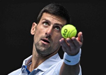 Tanpa bintang utama Novak Djokovic, Serbia beraksi longlai dalam kelayakan Piala Davis. - AFP