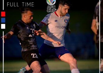 Sabah tewas kepada Macarthur pada aksi separuh akhir Zon ASEAN Piala AFC di  Stadium Campbelltown Sports, sebentar tadi.-IHSAN SABAH FC