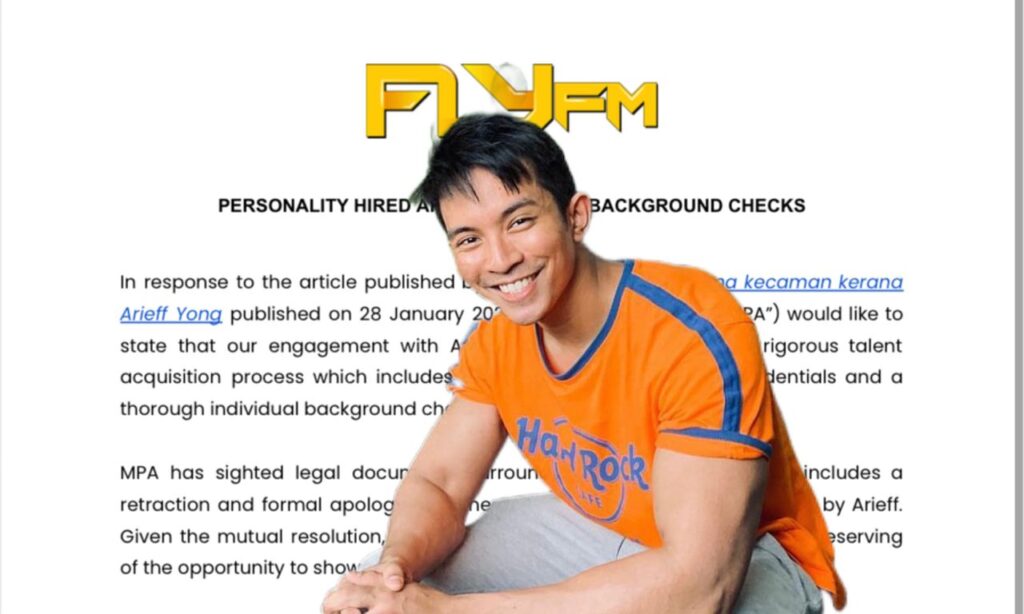 Sudah selidik latar belakang Arieff Yong, isu sudah selesai – Fly FM Sudah selidik latar belakang Arieff Yong, isu sudah selesai – Fly FM