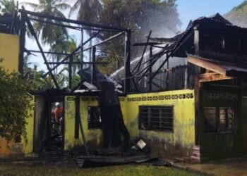 RUMAH pusaka yang musnah dalam kebakaran di Kampung Temusu, Pulai di Baling.
