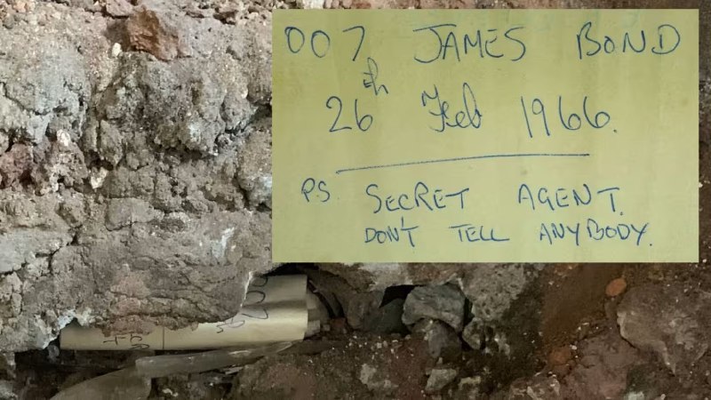 Nota misteri James Bond ditemukan di Istana Jersey