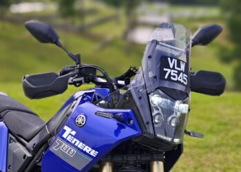 YAMAHA T7 baharu mengekalkan imej lasak.