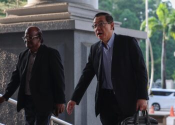 LIM Guan Eng hadir di Mahkamah Sesyen Kuala Lumpur bagi perbicaraan kes rasuah terowong dasar laut Pulau Pinang. UTUSAN/AMIR KHALID
