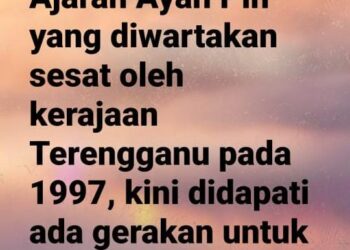 TANGKAP layar daripada Facebook Imam Muda Kulan yang mendedahkan terdapat 
percubaan menghidupkan semula ajaran sesat 'Ayah Pin' di Terengganu.