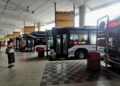 SEBANYAK 90 buah bas baharu termasuk 10 buah bas elektrik akan disediakan dalam perkhidmatan MyBas di Negeri Sembilan bermula bulan Julai ini.-UTUSAN/MOHD. SHAHJEHAN MAAMIN.